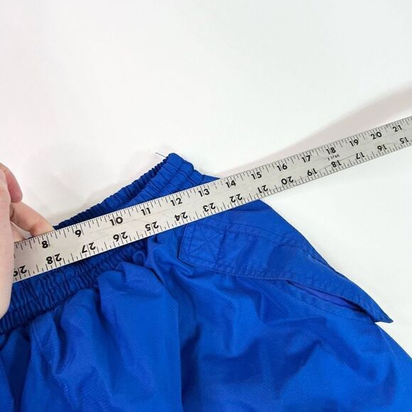 Starter Sweatpants Mens Medium Blue Mesh Baggy Windbreaker Bottom Activewear - Picture 7 of 13